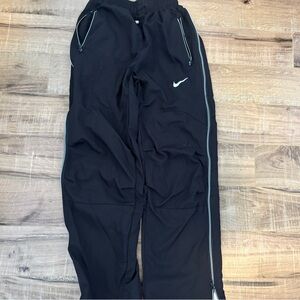 Nike Black Vintage Pants with White Accents